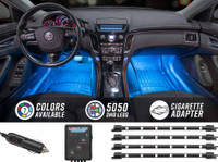 4pc 7 Color LED Car Interior Lights