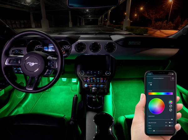 4pc Million Color SMD LED Interior Light Kit with Smartphone Control Thumbnail